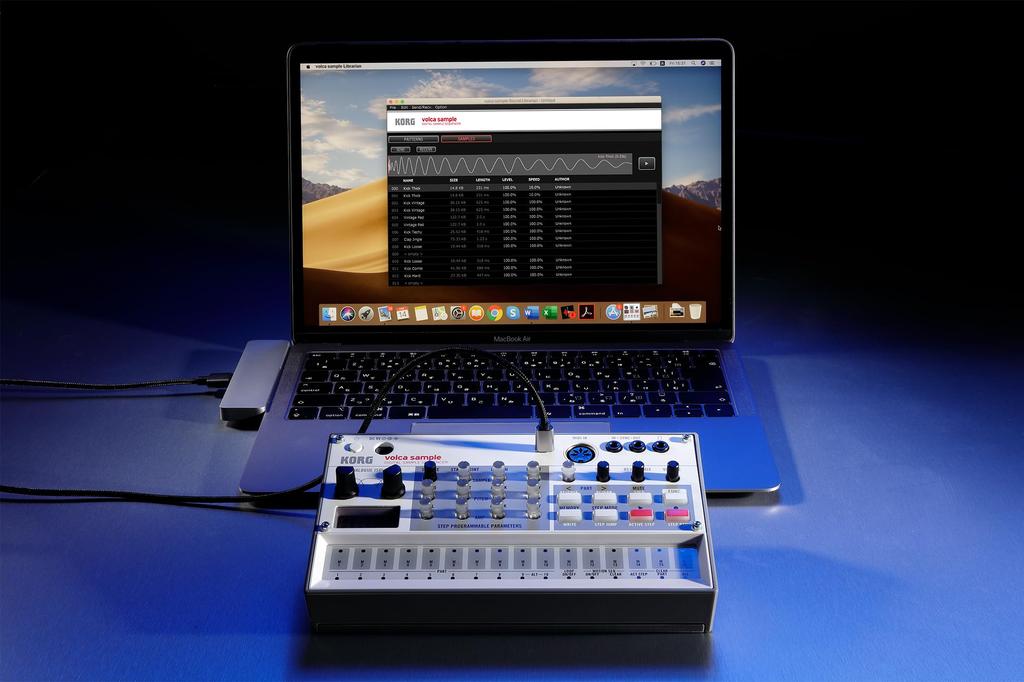 KORG Digital Sampler Volca Sample2 Syntezátorový reproduktor Kompaktní velikost pro použití se sluchátky Kompaktní velikost pro použití kdekoli