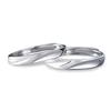 S925 Sterling Silver 'Close To Me' Couple Rings - Luxurious Silver Rings for Birthdays, Proposals, and Anniversaries