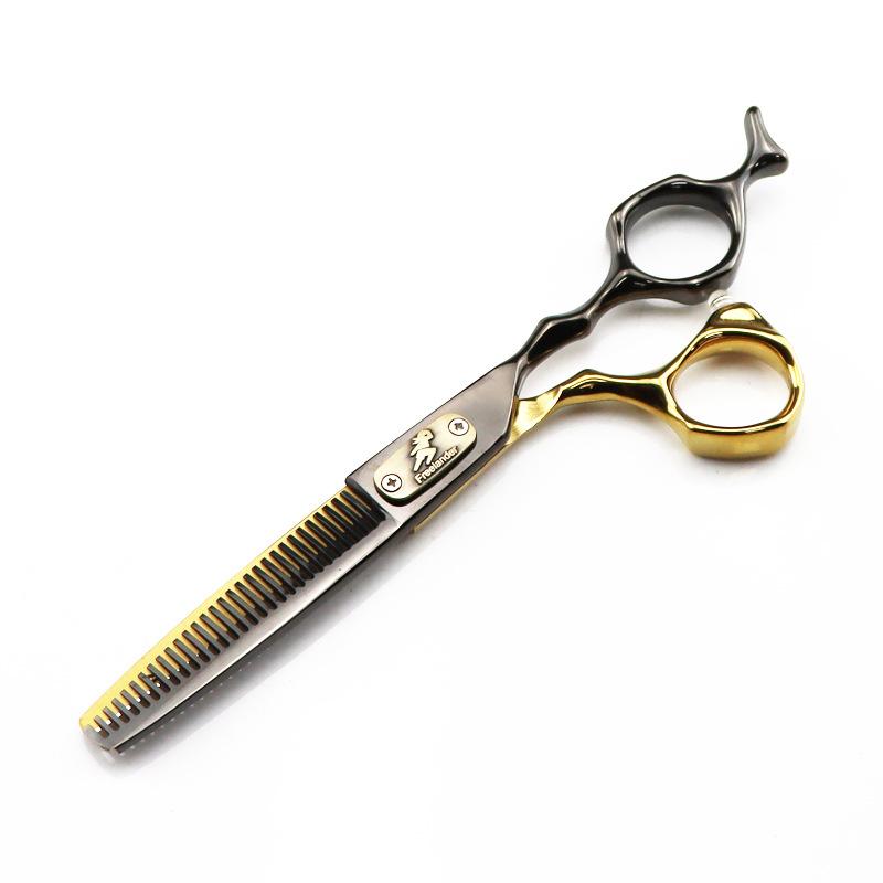 Black And Gold High-End, Freelander Bench Handle, Hair Scissors, Haircut, Flat Scissors, Bangs, Tooth Scissors, Thin Scissors