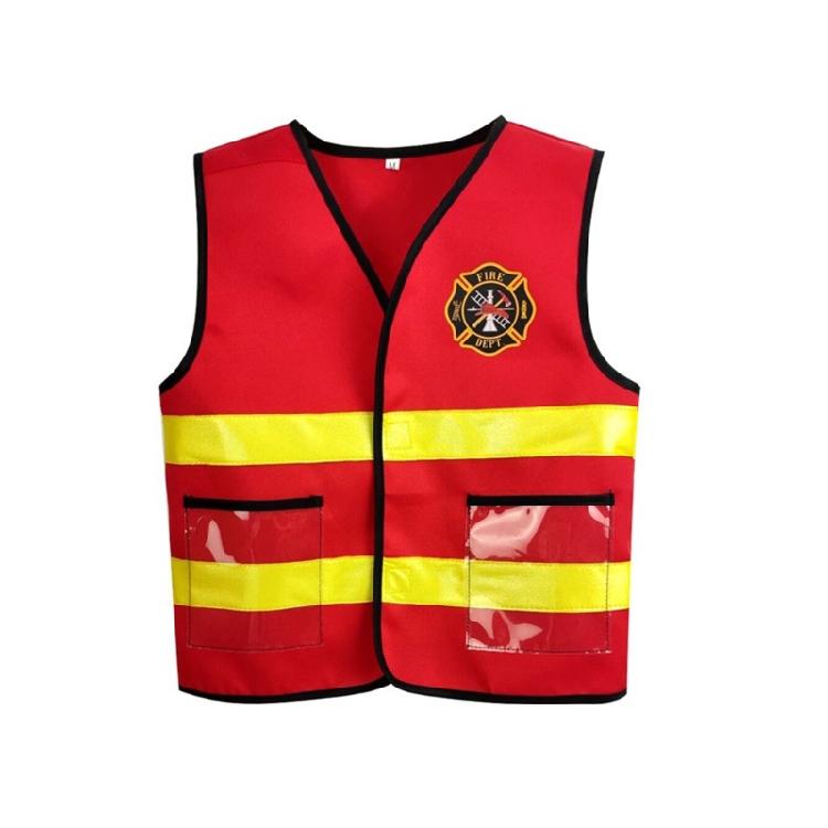 1/2/3/6pcs Firefighter Costume Fire Fighter Costume Halloween Dress Up Costumes