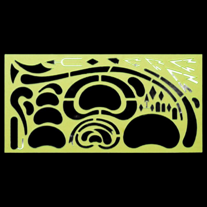 Professional Mapping Template Ruler Set