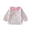Infant Girls' Floral Cat Lapel Two-Piece Set - Long Sleeve Top & Casual Pants, Spring/Fall 2026