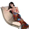 Island Resort Floral Tie-Up Camisole Dress - Women's Sexy Summer Slim-fit Long Dress