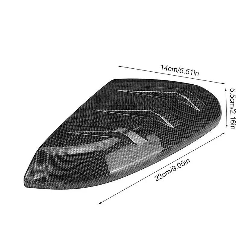 For Honda Civic 10th 2016- Car Rearview Side Mirror Cover Wing Cap Exterior Sticker Door Rear View Case Trim Carbon Fiber