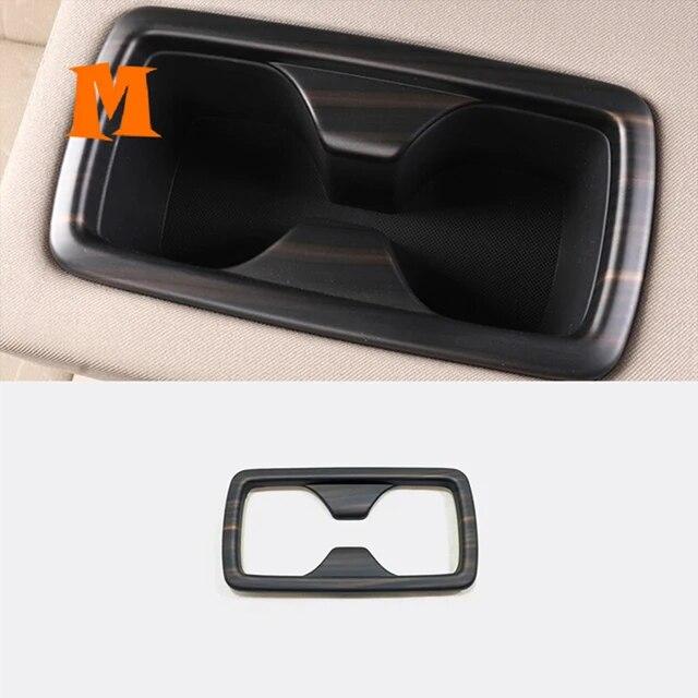Wood Grain  2022 Interior Accessories For Toyota Highlander Car Gear Shift Panel Water Cup Holder Decor Sticker Cover