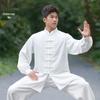 Liwu 2024 Cotton Linen Tai Chi Suit: Unisex Chinese-Style Martial Arts Wear for Spring/Autumn