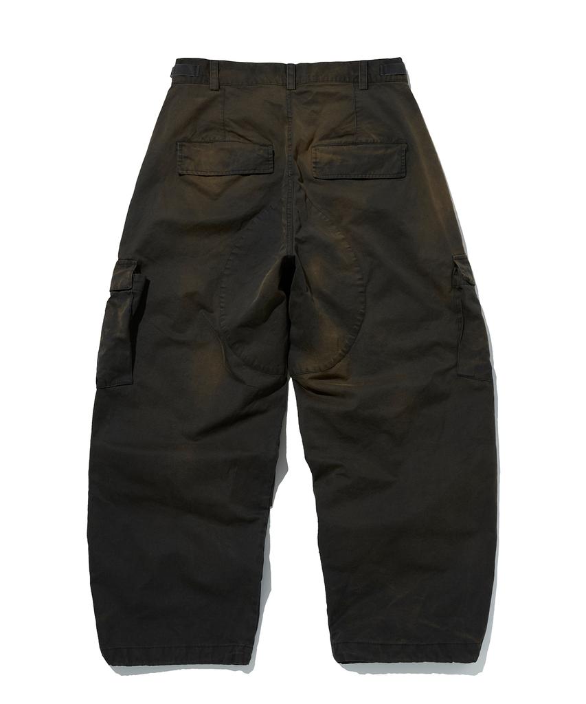 Seuweideu Washed Cargo Pants [Dark Black]