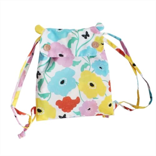 ogawa Kids' Rain Poncho, 90cm, Kukka Hippo Garden, with Reflective Tape, Hippopotamus-Shaped Backpack with Storage Bag, 83369