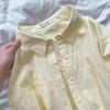 Blue Pure Cotton Women's Shirt, Unique Loose Commuter Design for Early Spring & Autumn 2026.