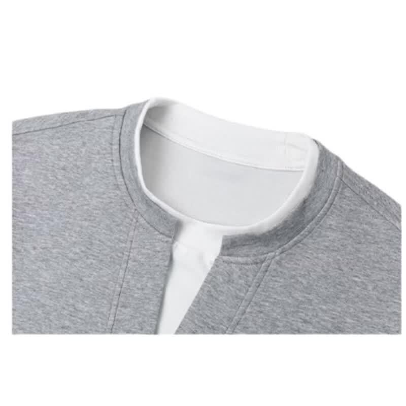 Pierre Cardin Men s Summer Faux Two-Piece Patchwork T-Shirt XL