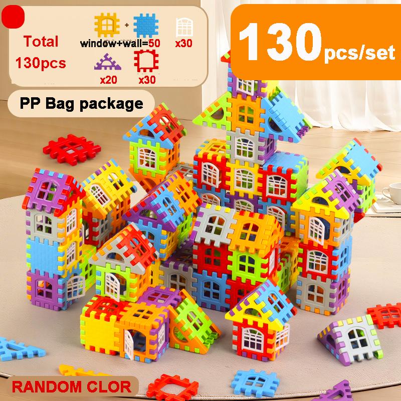 DIY Large Size Building Blocks Toy Simulated House Window with Big Capacity Storage Box Football Shape Small Seat Gifts for Kids