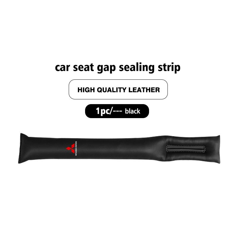 For Mitsubishi Car Seat Gap Filler Soft Leather Leak Pads Plug Leak Proof Strip Auto Accessories Outlander Lancer Eclipse Mirage