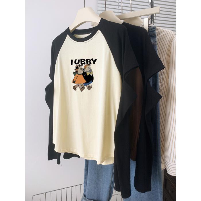 Women's Autumn Hollow Long-sleeved T-shirt with A Base Top