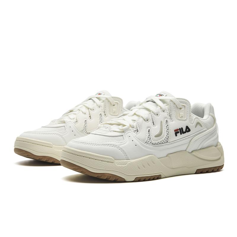 Fila COMP Skateboard Shoes Women's Low Top White Marshmallow/Bright Gray F12W633205FML