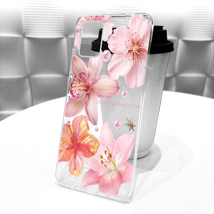 Case For Samsung Galaxy A03s A03 Core A03 Phone Cover for SamsungA03 A 03 S Soft Silicone TPU transparent Painted Flower Fundas