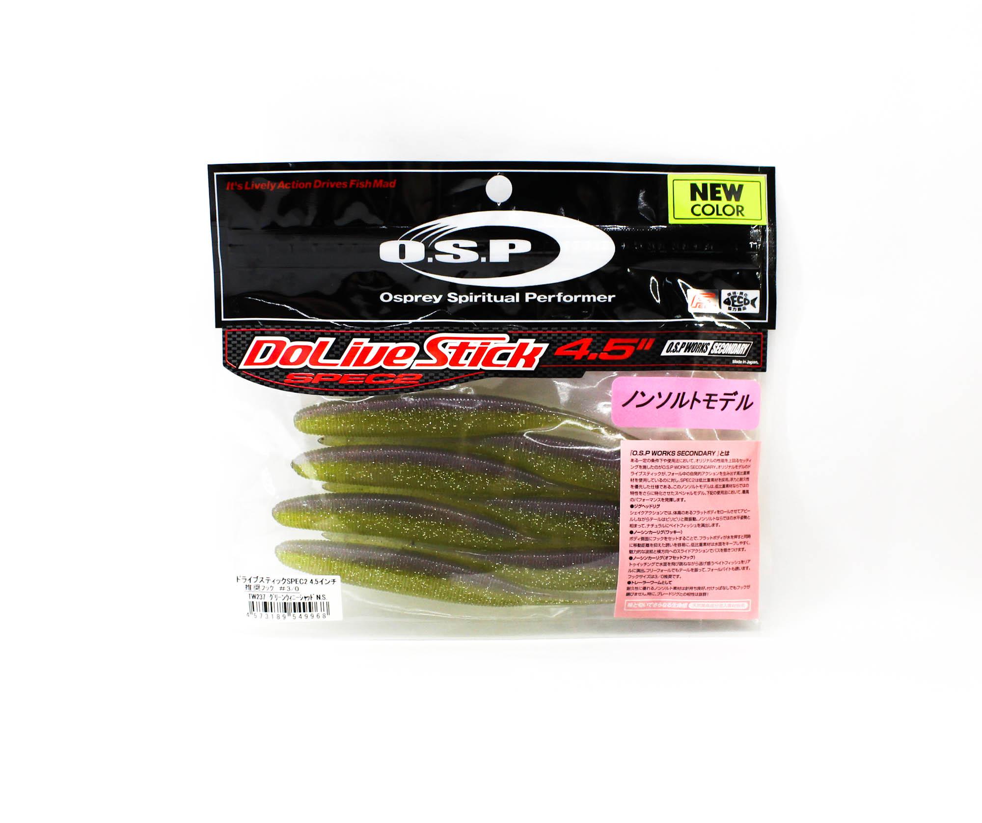 

OSP Мягкая приманка Dolive Stick Spec II 4,5 дюйма TW-237 (9968)