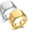Men's European & American Style Titanium Steel Retro Ring