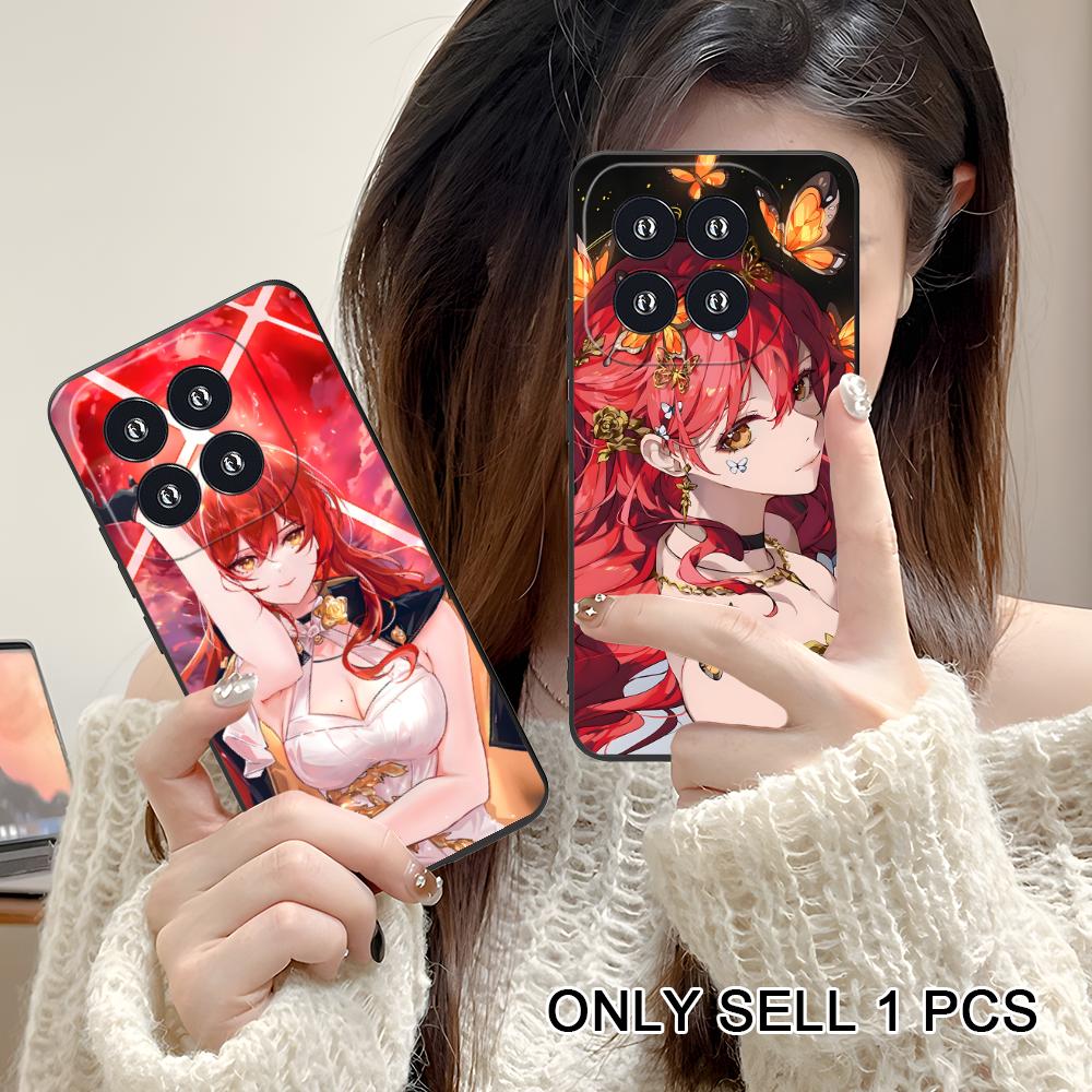 HSR Himeko Matte TPU Mobile Phone Case for Xiaomi 15 14 13 12 Mi 11 T Ultra Lite Pro S X 5G Colorful Printing Cover