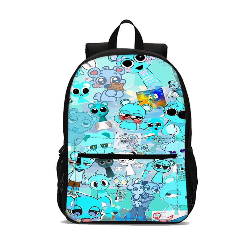 Sprunki Ritim Kutusu Oyunu Cep Cepli Öğrenci Sırt Çantası