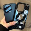 Black Snake Pattern Magnetic Phone Case Suitable for iPhone 17 16 15 14 13 Pro/Max/Plus Anti Drop Transparent Protective Case