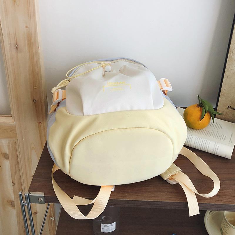 Color Block Schoolbag Junior High School Student Backpack Women's Backpack