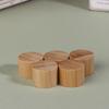 1/5 Pcs Eco-Friendly Screw Bamboo Bottle Caps With Reducer Replace Empty Bottle Caps With Drop Plug Real Bamboo Cover Screw Cap