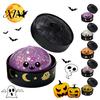 Dehnbare TPR-Spielzeuge für sensorisches Spiel Halloween Brötchen Quetschspielzeug mit Dampfgarer, Fidget Stressball, Gruselige Geister Niedliche Dekorationen Kinder Kürbis Relief