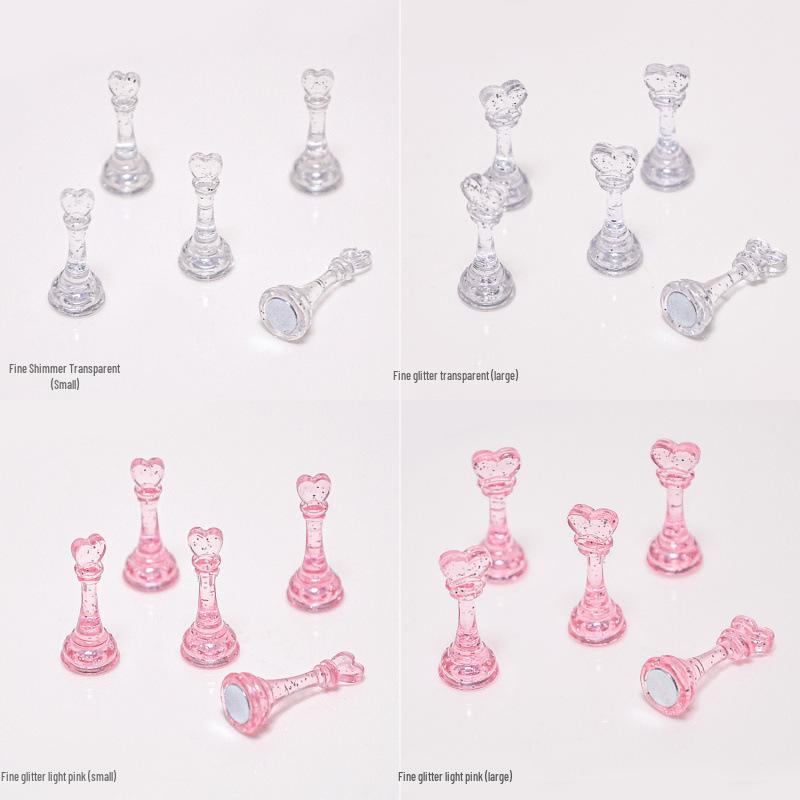 Raised Plastic Nail Art Practice Display Stand for Wearable Nails