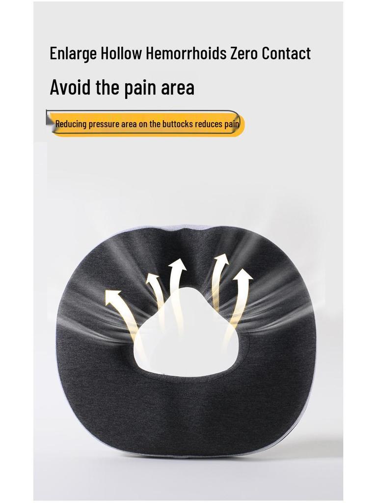 Memory Foam Seat Cushion for Hemorrhoid Relief, Pregnancy, Episiotomy, Coccyx Support, and Long Sitting Sessions