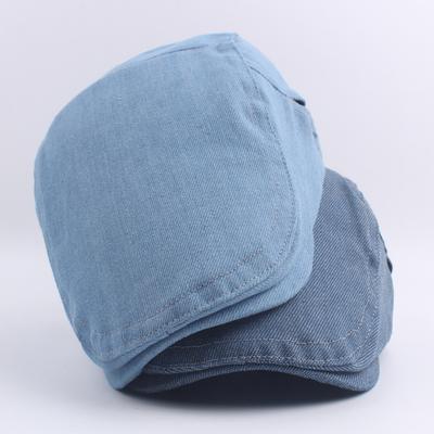 Hat Women'S Autumn Cap Men'S Washed Denim Beret Outdoor Sun Hat Sun Protection Hat