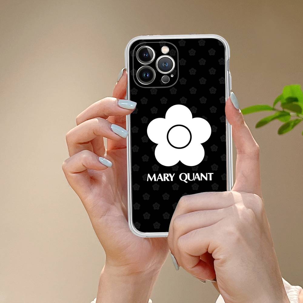 

Fashion Pop Mary Quant Transparent Soft Phone Case For IPhone 15 12 14 16 17 13 Plus 11 Pro Max 13 Pro iPhone 17 Air
