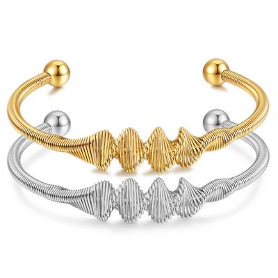 Ins Edelstahl personalisiertes Faden-offenes Armband Modisches All-Match-Titanstahlarmband für Frauen