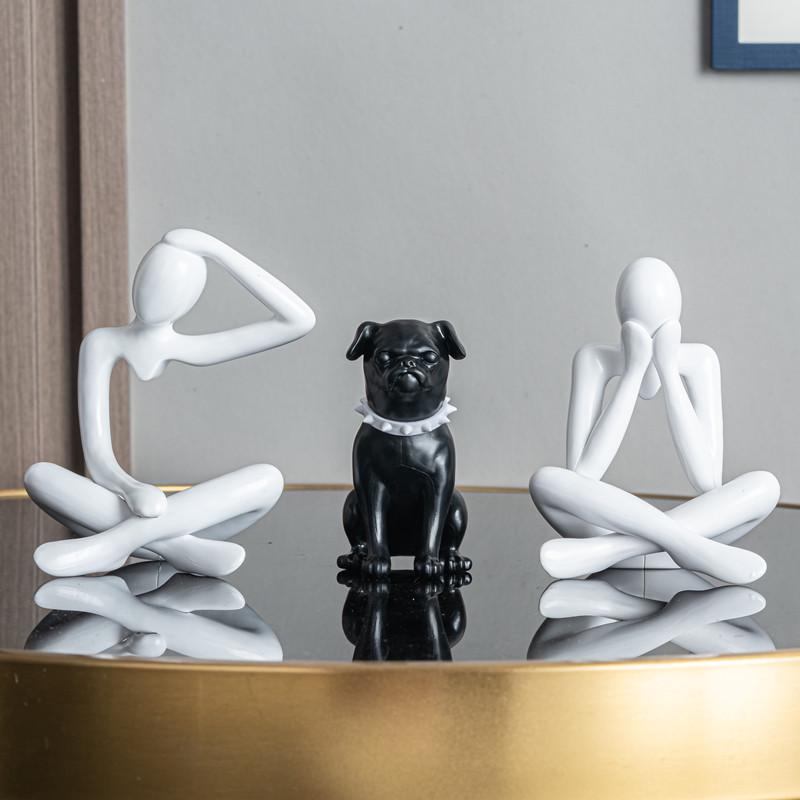 Creative Abstract Figurine Plastic Room Ornament for Entrance Hall Art Decoration