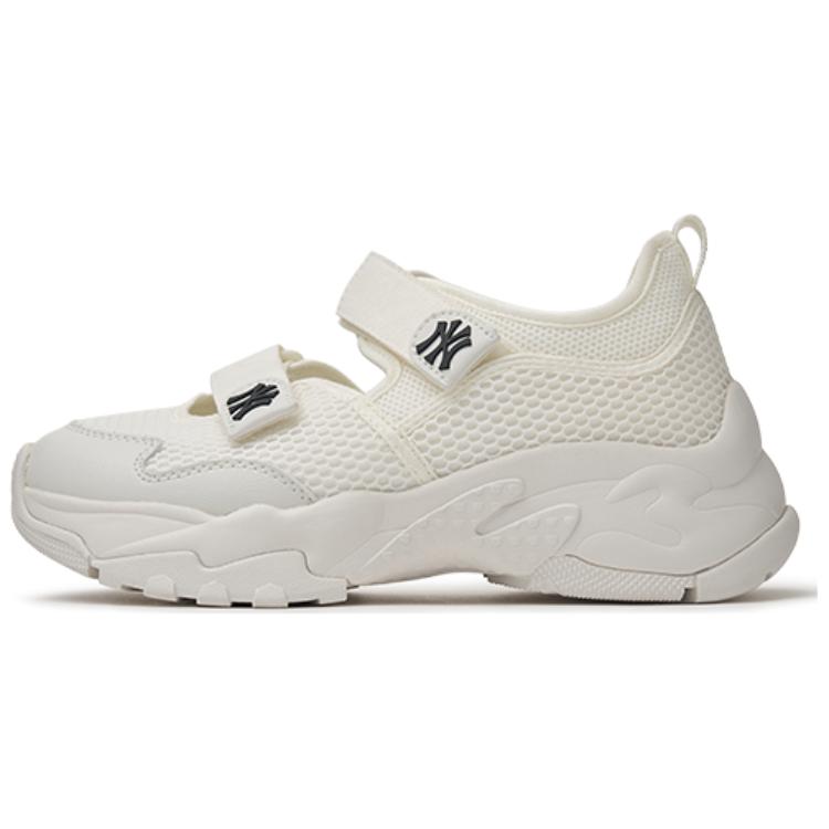 MLB Chunky Mask Mary Jane Strap Langlebige Niedrige Freizeitschuhe Damen Sneaker Weiß 3ASDBCM43-50IVS 39 white