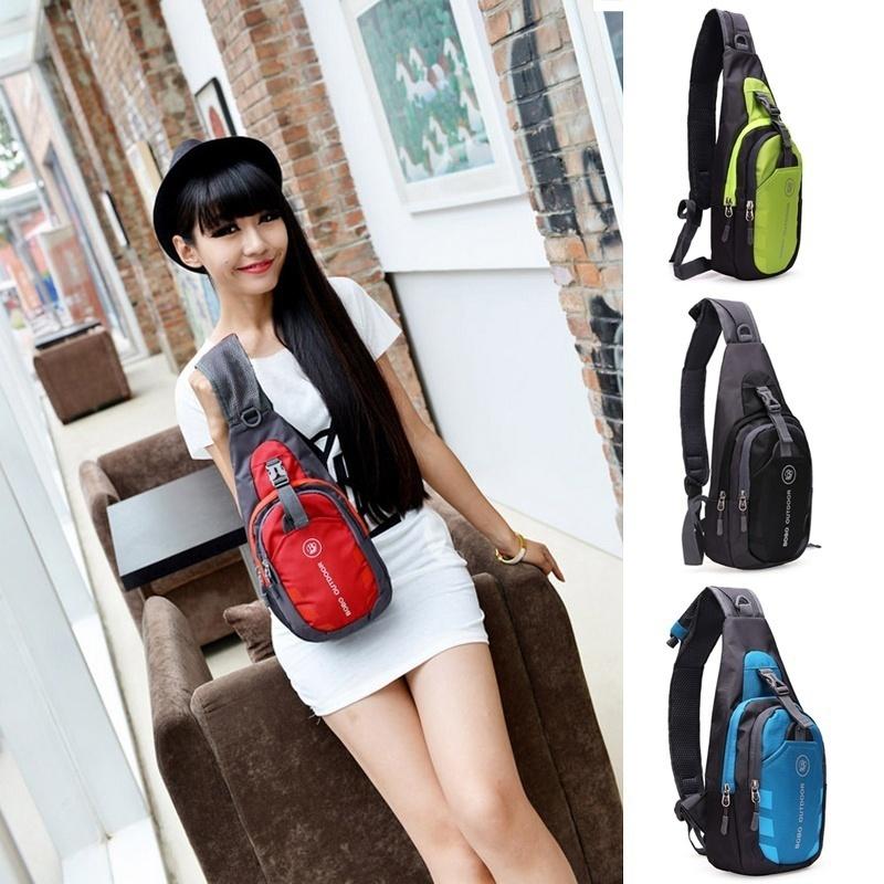 Waterproof Men Wemen Nylon Shoulder Bag Outdoor Camping Travel Bike Sport
