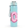 1PC Boo Halloween Letter 750ml Color Plastic Sports Water Bottle Leakproof Flip Straw Lid Suitable for Sports Office Home Use