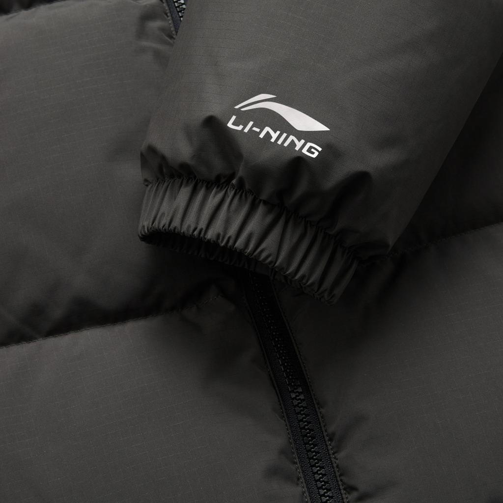 Li Ning Hot Pots Down Collection Down Jacket Unisex Obsidian Gray AYMU239-5