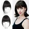 Hair Bangs Clip-in Extensions Fringe Fake Hair Wigs Synthetic Toupee Hairpiece with Sideburns DIY Elegant Women Hair Accessories