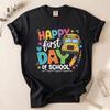 Happy First Day of School Shirt, School Bus Kids T-Shirt, Cute Teacher Back To S