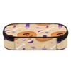 Pen Case Classic Design Strong Polyester Fabric Smooth Zipper with Mesh Pocket Removable Divider and Pen Slots for Students
