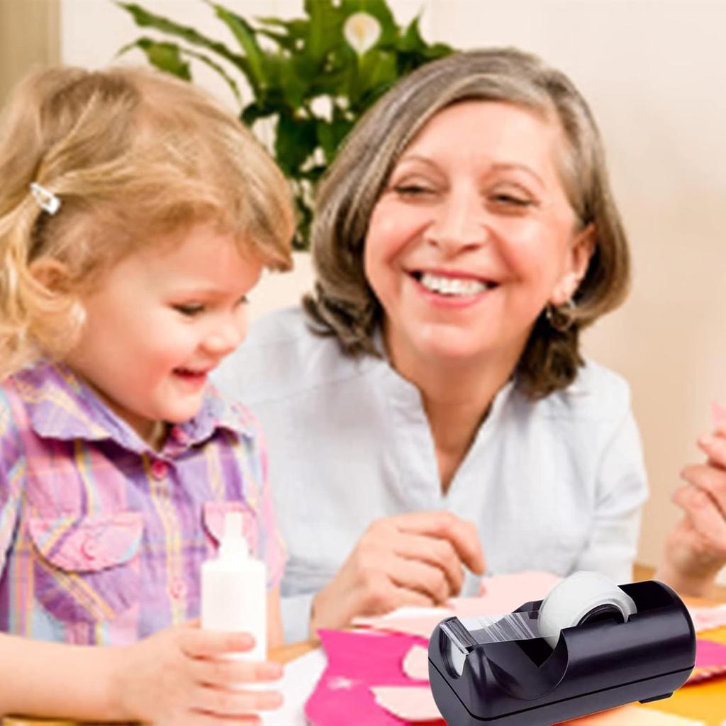 Clear Tape Refill 12 Rolls, Hand Tearable Transparent Tape for Dispenser, 3/4" x 1000inch Adhesive Tape for Office Home Craft Gift Wrapping (Not for