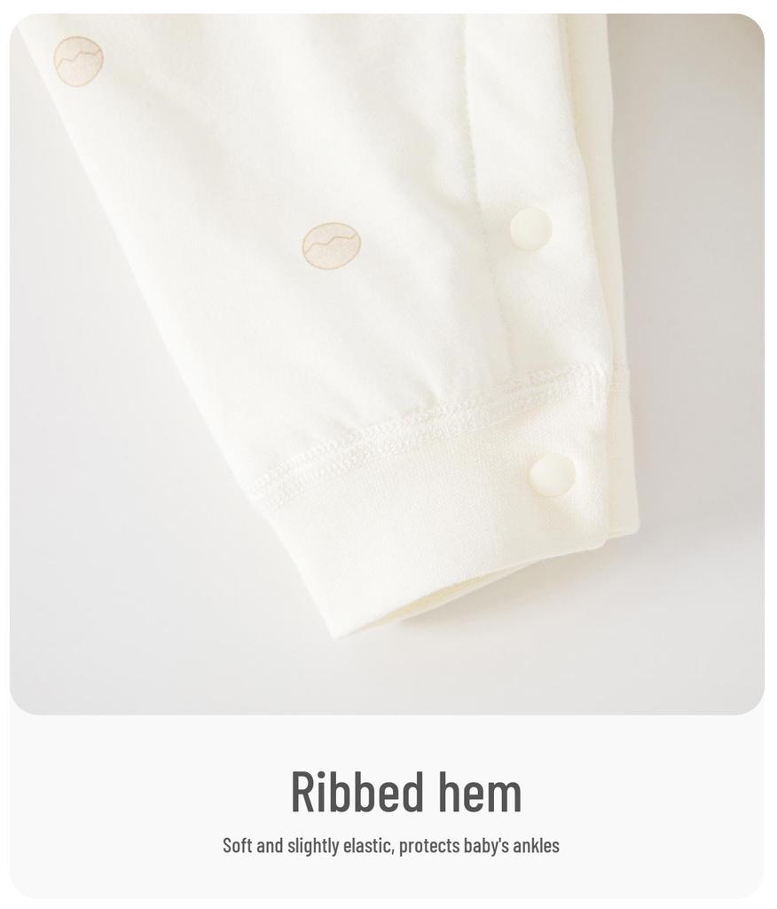 Neugeborenen-Strampler aus reiner Baumwolle - Atmungsaktiver Baby-Overall für Frühling & Herbst mit Schmetterlings-Design