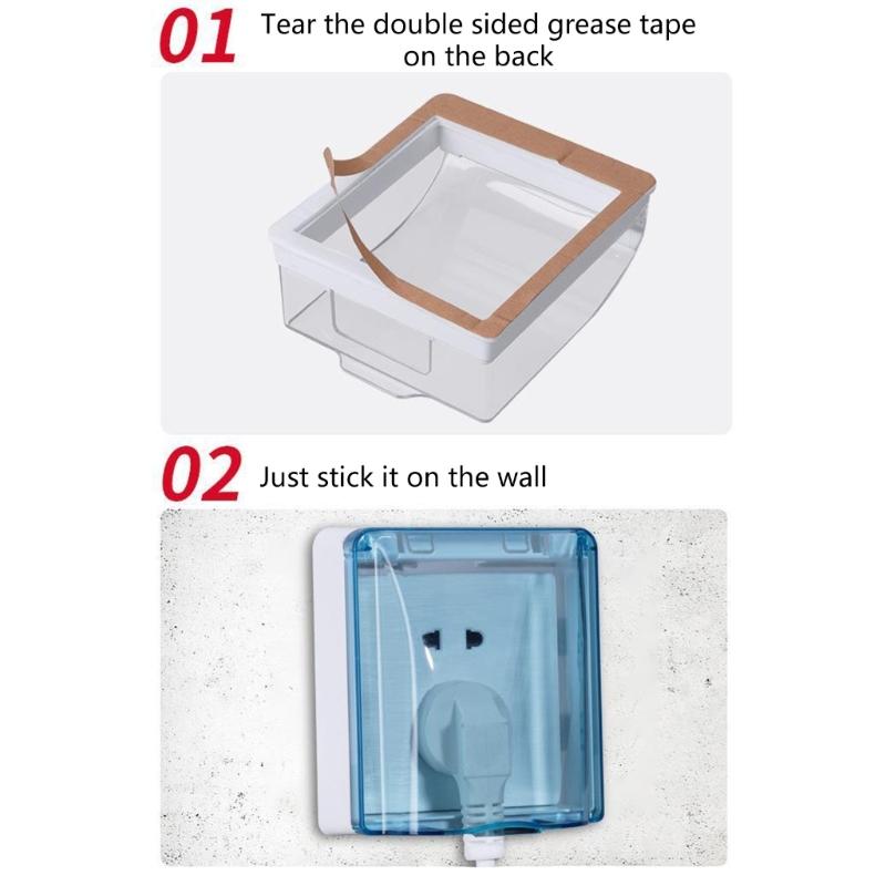 Gniazdko zewnętrzne typu 86 Wodoodporna obudowa Plastikowa osłona gniazdka elektrycznego Gniazdko montowane na ścianie Pyłoszczelna obudowa Łatwe w montażu