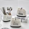 Kitchen Utensil Cutlery Storage With 2 Compartments Organizer Holder Silverware Caddy Chopsticks And Spoon Storage Flatware Rack