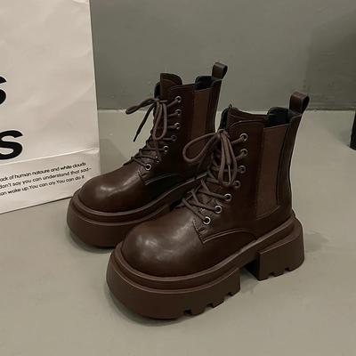 Fashion Ankle Boots Women's Chelsea Boots Mid Heel Platform Shoes 2024 New Hot Selling Winter Designer New Walking High Heels Zapatos