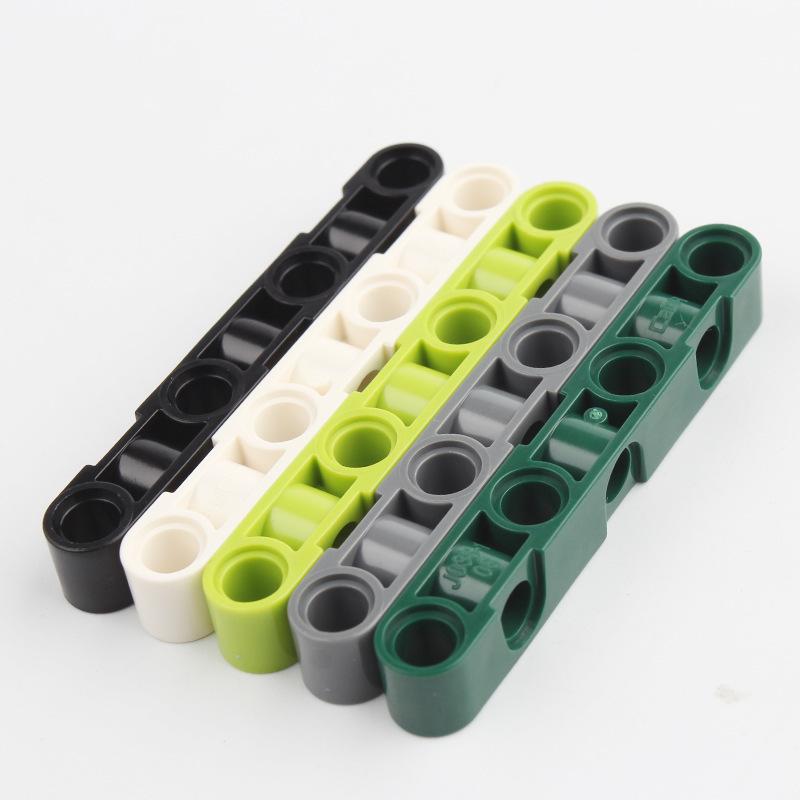 Small particle building block high-tech parts beams with double sides pin holes Compatible with other brands Moc accessories