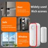 Tuya WiFi Smart Door and Window Sensor Alarm Battery Powered Open Closed Detector Sound and Light Alarm Work with Smart Life