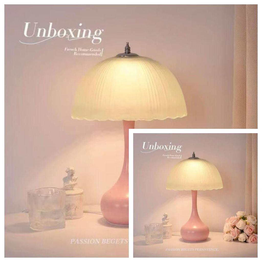 Nordic Minimalist Dimmable Glass Bedside Lamp: Modern, Warm, and Eye-Protecting