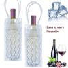 2 Pack Wine Chiller, Ice Wine Bag, Gel Wine Bottle Cooler Ice Freezer Bag, Wine Bottle Chiller Cooler, White