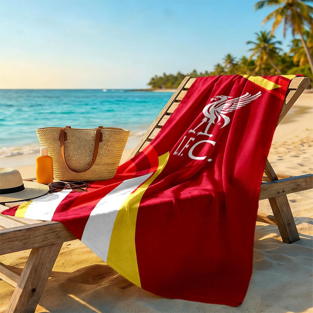 Liverpool F.C. Plážová osuška Super měkké mikrovlákno Rychleschnoucí látka Pohodlná Lehká